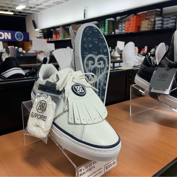 G/Fore Women Kiltie Disruptor Golf Shoes - Snow/Twilight 6.5 - Picture 4 of 6